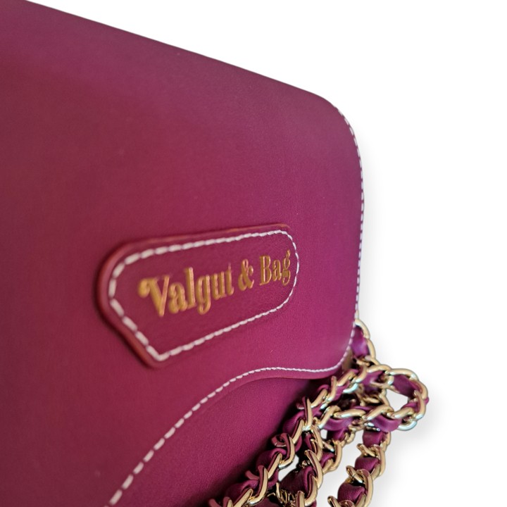 Bolso Joya Calista Piel Burdeos - Imagen 4
