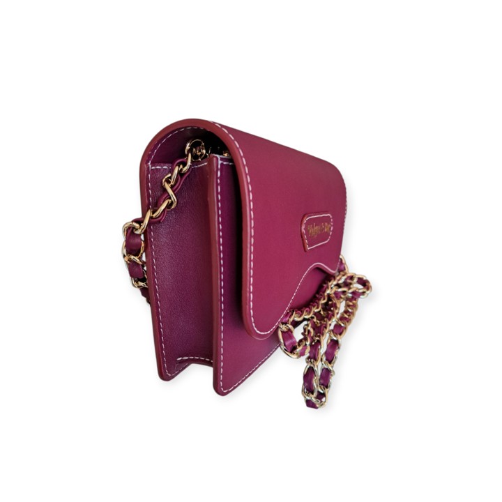 Bolso Joya Calista Piel Burdeos - Imagen 3