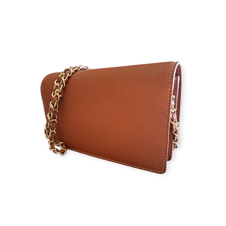 Bolso Joya Calista Piel Cámel - Imagen 2